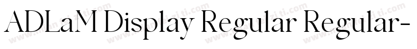 ADLaM Display Regular Regular字体转换